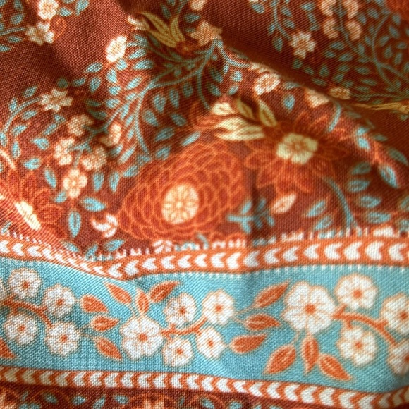 IRIS MAXI smocked midi dress boho prairie puff sleeve off the shoulder  Size XS - Picture 5 of 8